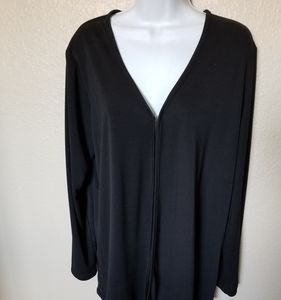 Nice black cardigan.